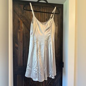 Astr the label silver Satin Dress